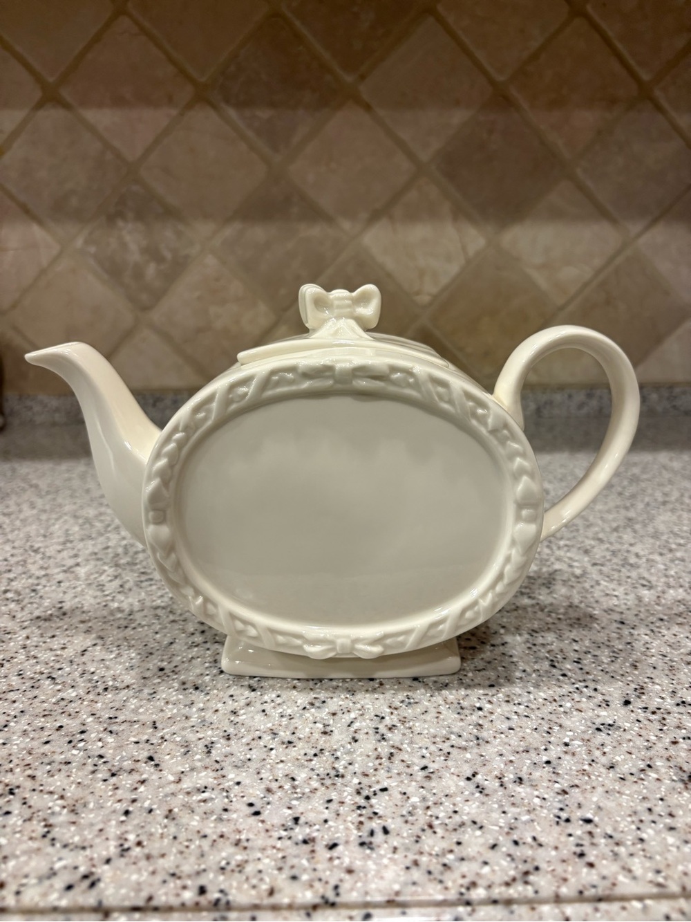 Ivory Porcelain Teapot